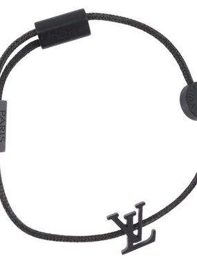 LOUIS VUITTON Brass Refills On The Go Bracelet metal Black M63661 Auth 172365M